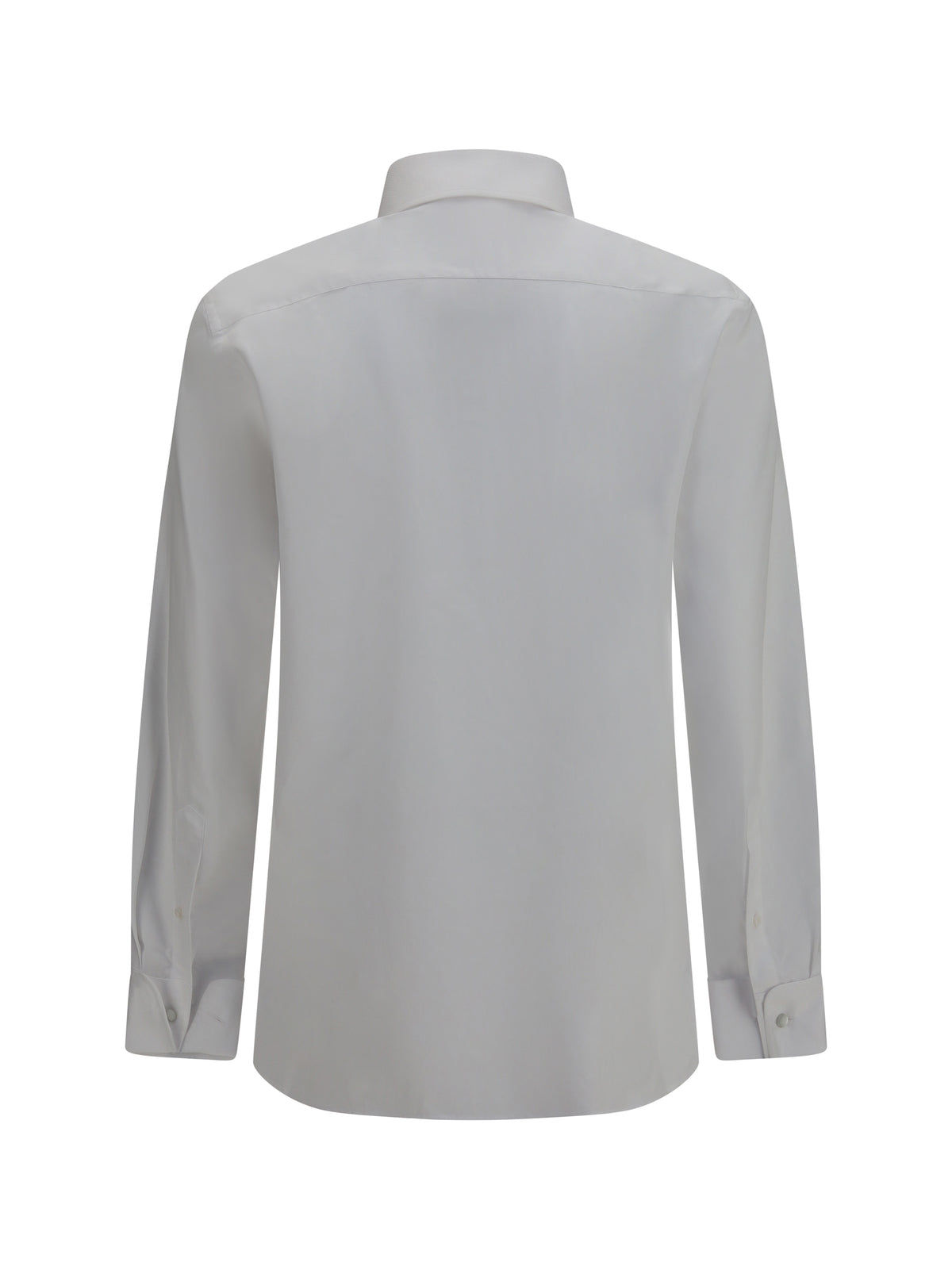 Giorgio Armani Shirt in soft cotton with French collar - Optical White