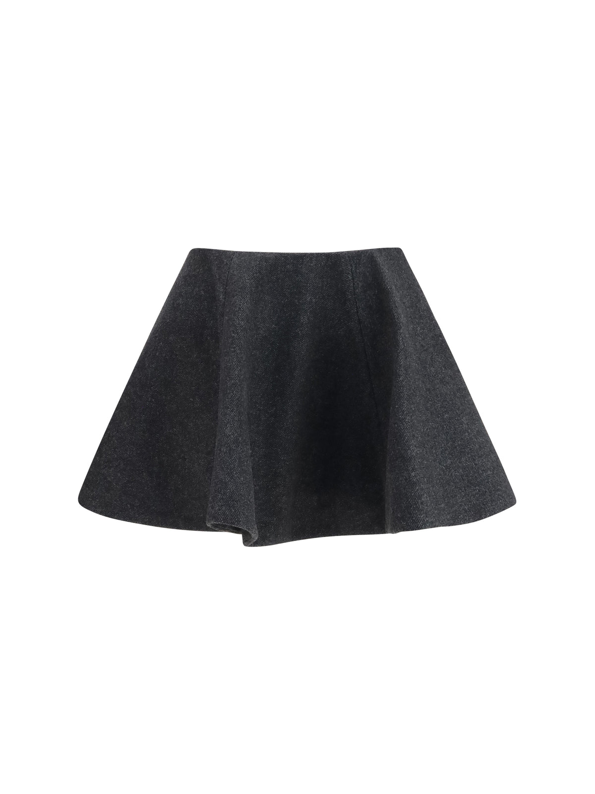 Ganni Wool Peacoat Skirt - Phantom