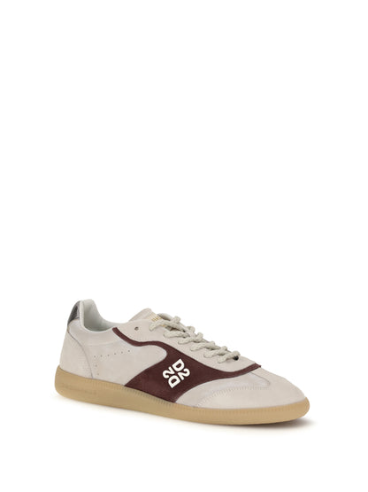 Dsquared2 Leather Sneakers - Bianco+Rosso