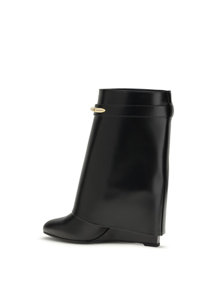 GIVENCHY Leather Shark Ankle Boots