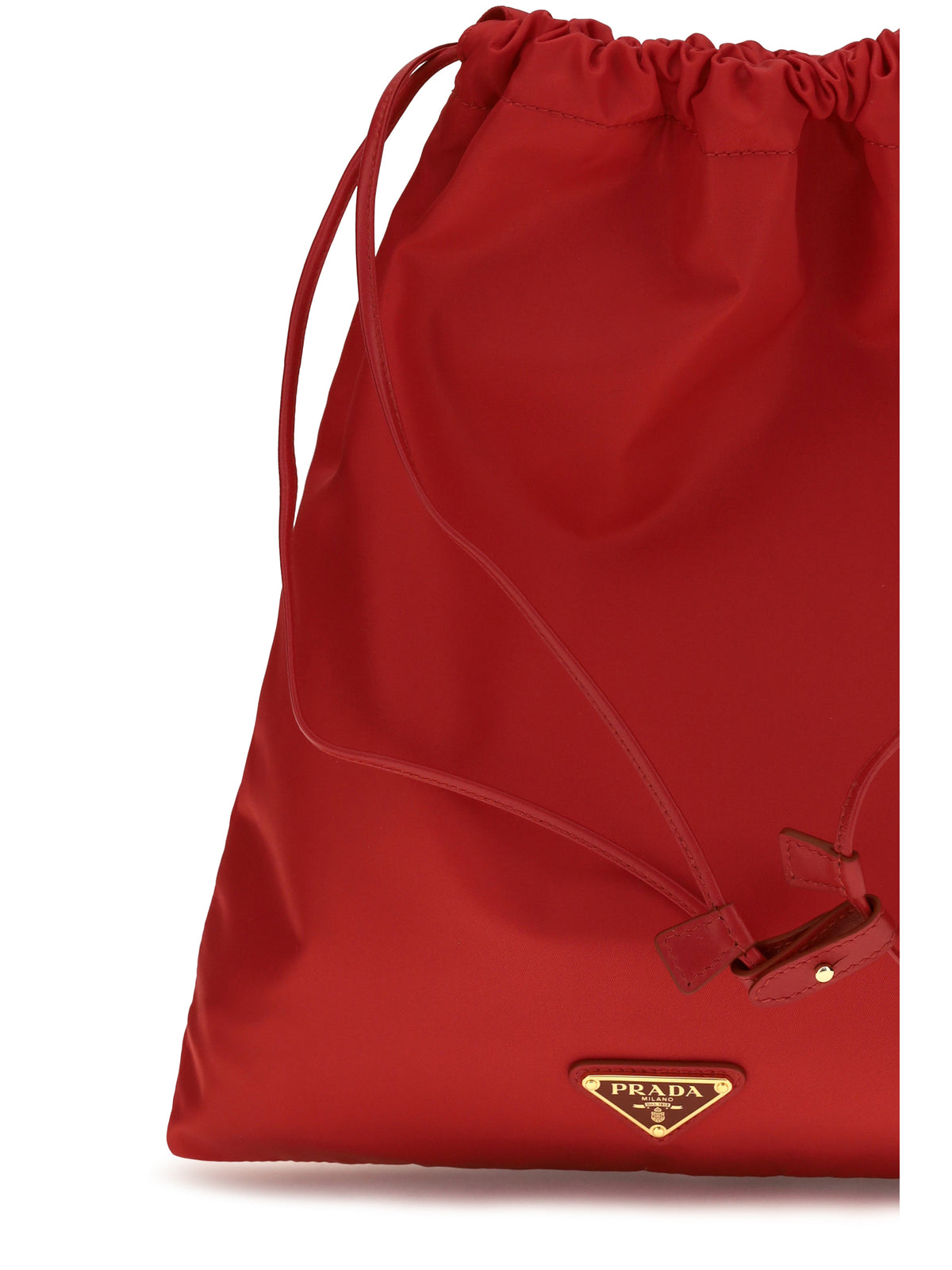 Prada Wish Re-Nylon Clutch - Red