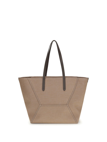 BRUNELLO CUCINELLI Canvas BC Tote Bag