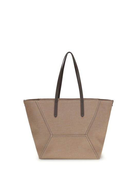 BRUNELLO CUCINELLI Canvas BC Tote Bag