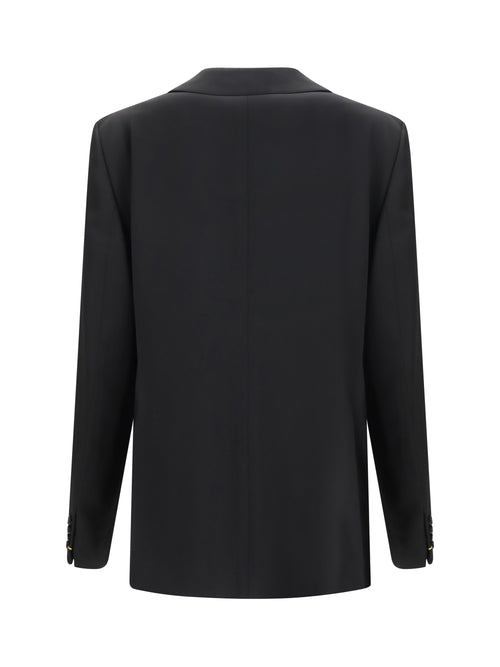 Fendi Double-breasted wool twill Blazer - Black