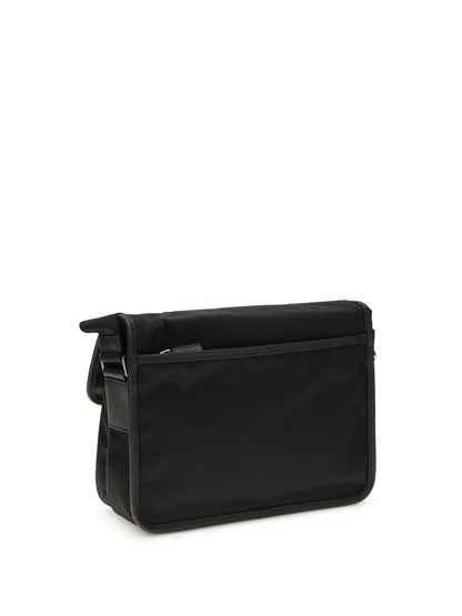 Prada Re-Nylon and Saffiano Shoulder Bag - Black