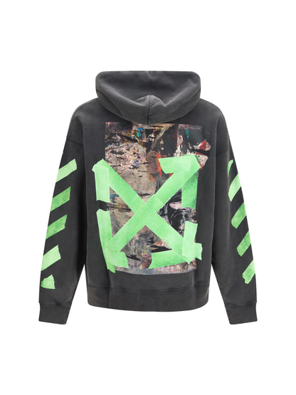 Off-White Bacco Arrow Skate Hooded Sweatshirt - Garment Dyed + Fad