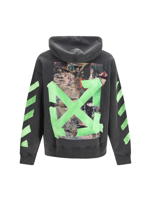 Off-White Bacco Arrow Skate Hooded Sweatshirt - Garment Dyed + Fad