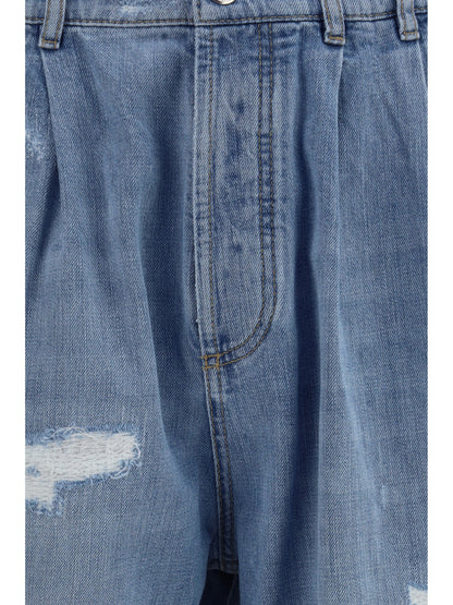 BRUNELLO CUCINELLI Worn-effect Jeans
