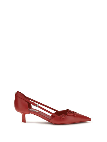 Prada Side-cut leather Pumps - Red