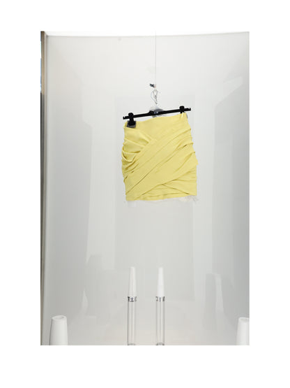 Celine DRAPED MINI SKIRT - Pissenlit