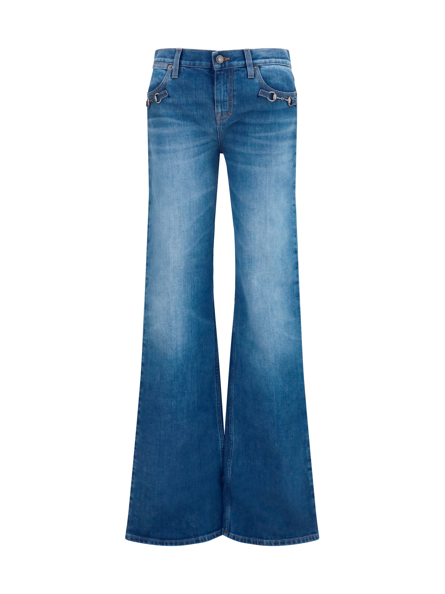 GUCCI Stretch cotton Jeans with Horsebit