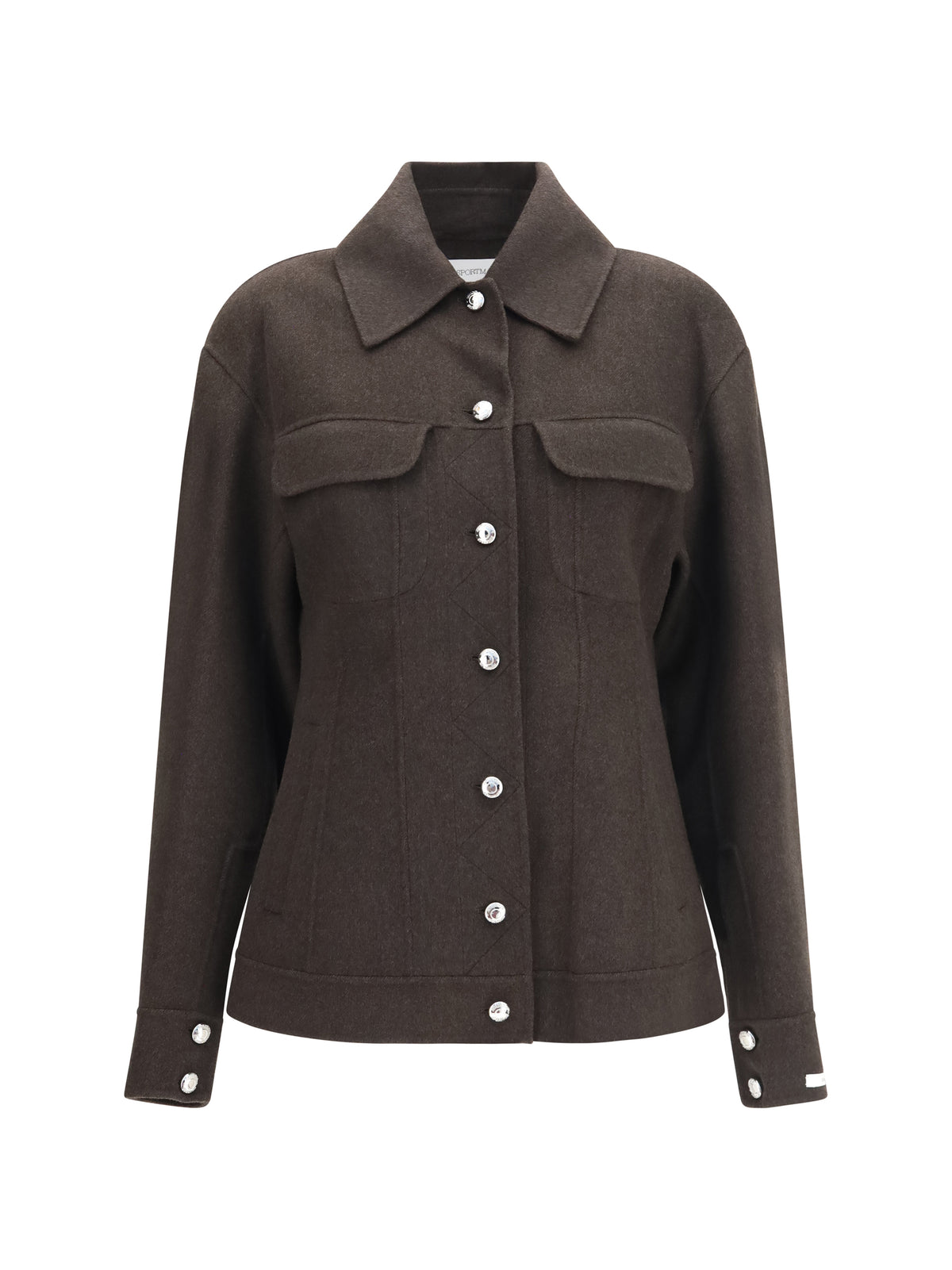 Max Mara Sportmax Calcio Jacket in virgin wool - Cioccolato