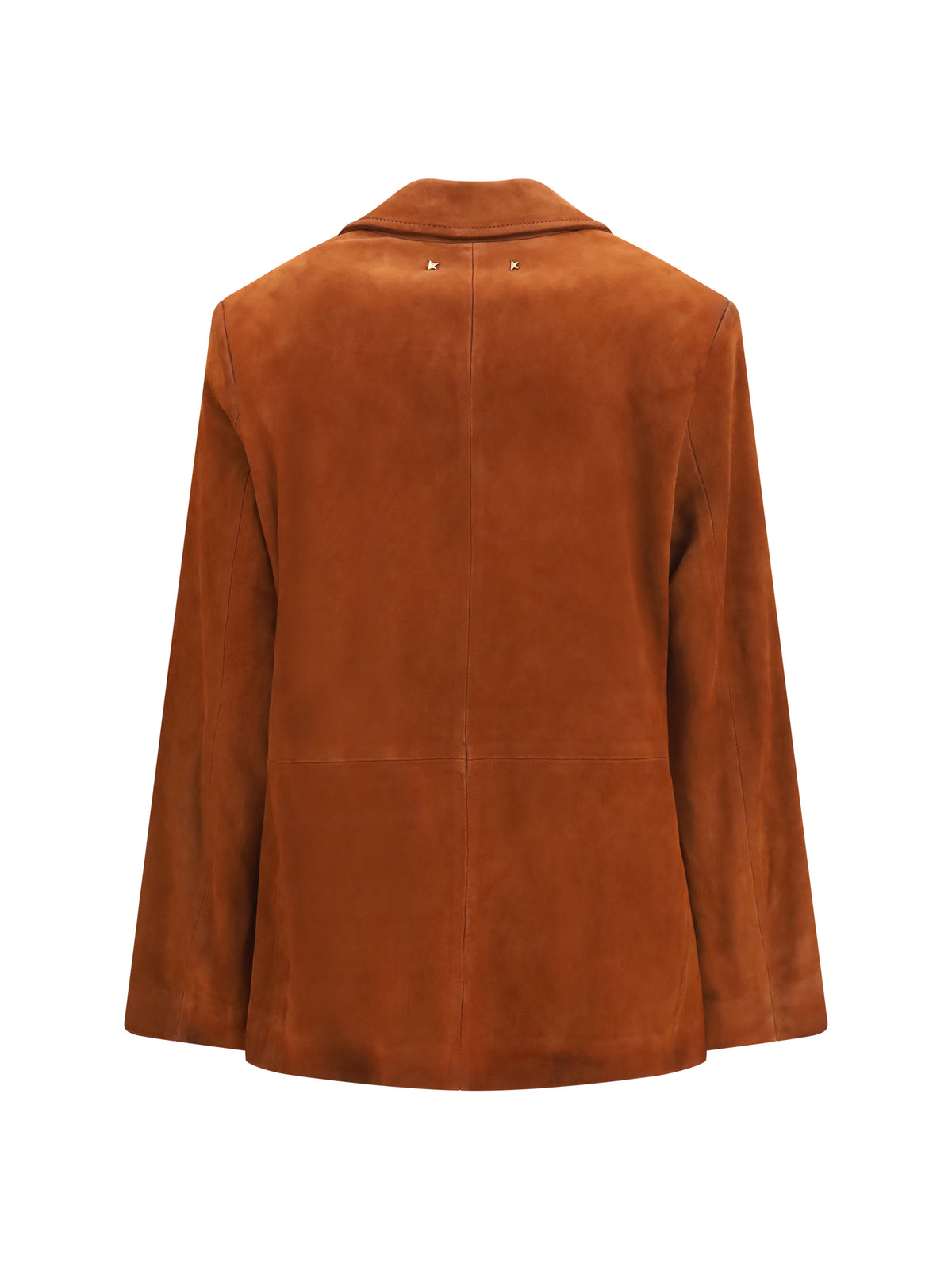 Golden Goose Single-breasted leather Jacket - Cambridge Brown