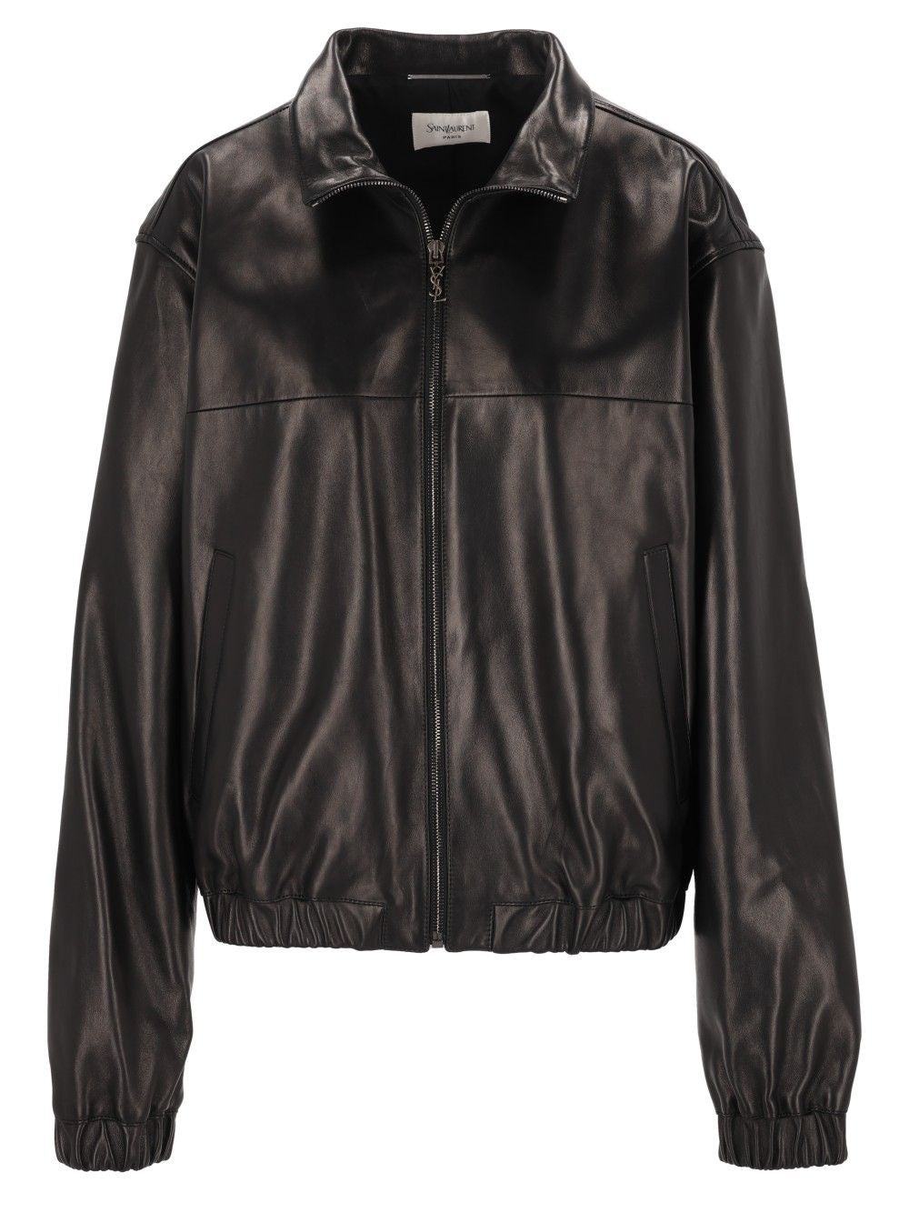 Saint Laurent Cassandre Lambskin Jacket - Black