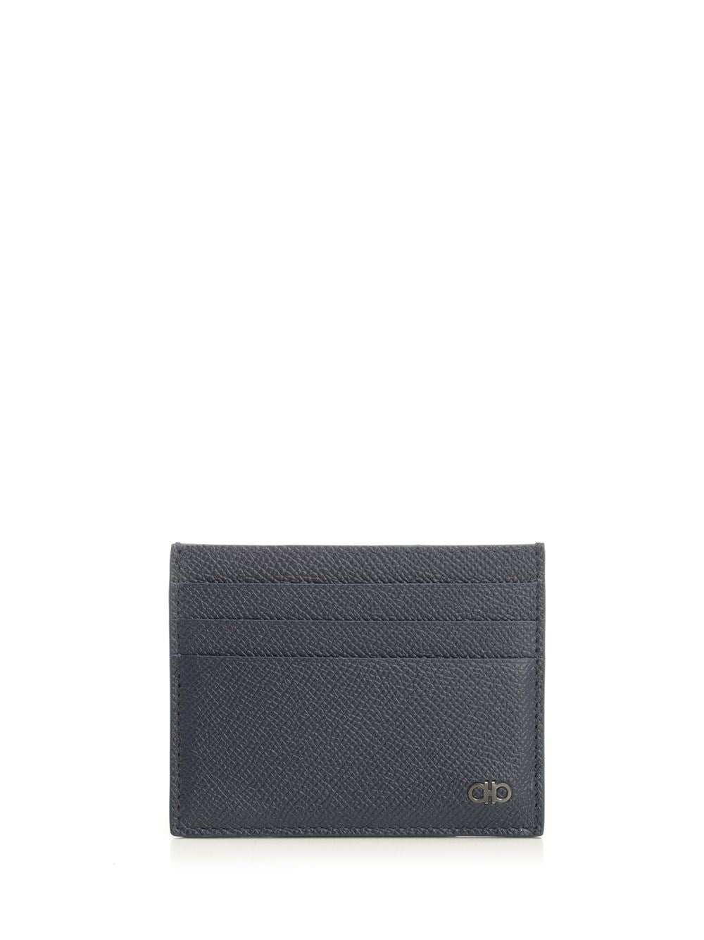 Ferragamo Gancini Credit Card Holder - Blue