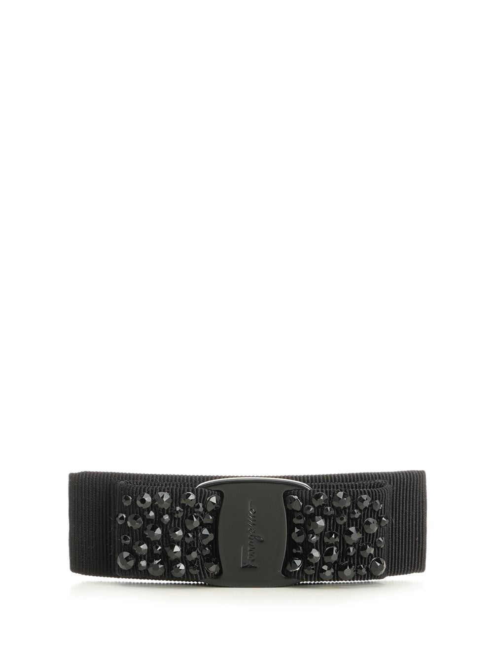 Ferragamo "Vara" Bow Hair Clip - Black