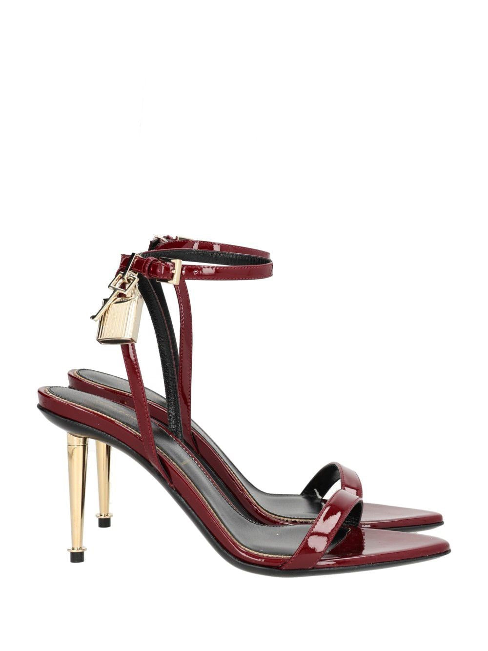 Tom Ford Padlock Heel Sandal - Red