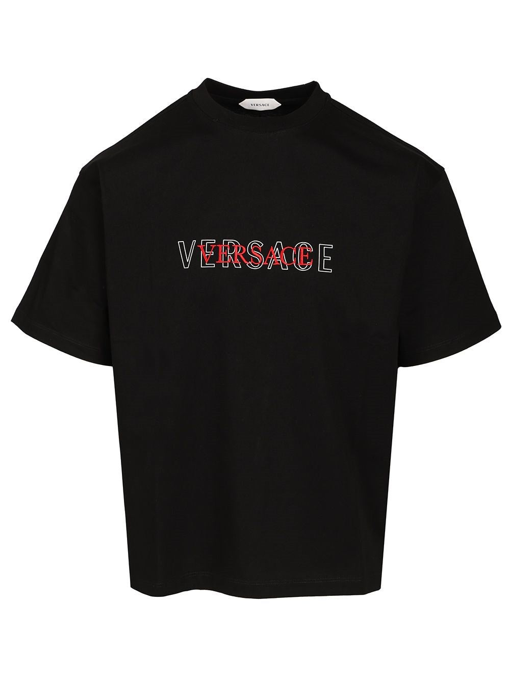 Versace Regular Jersey T-Shirt - Black