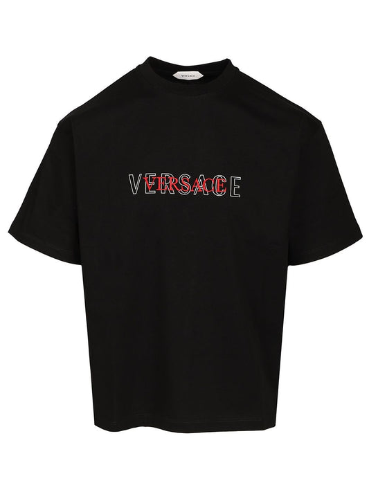 Versace Regular Jersey T-Shirt - Black