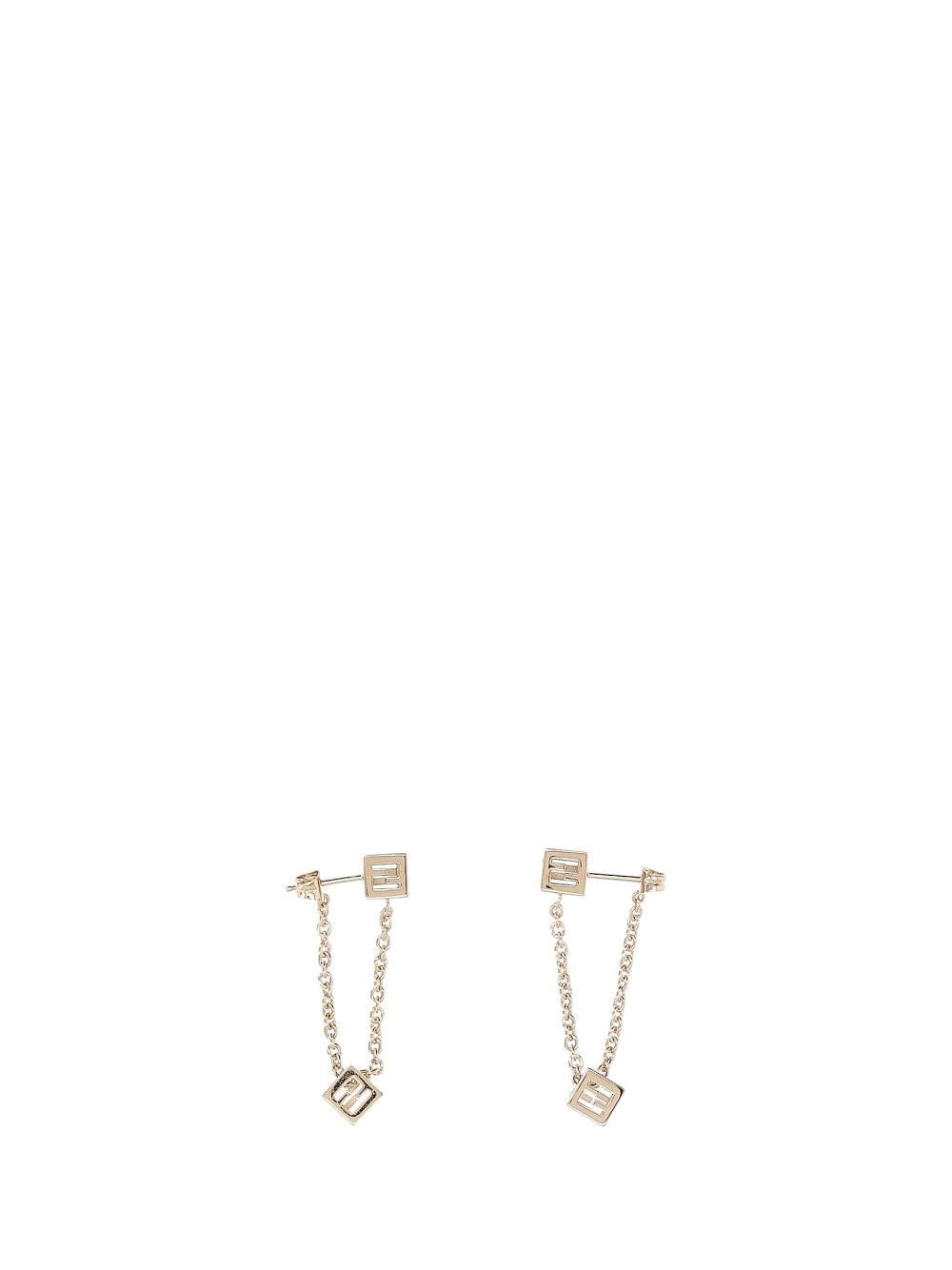 Fendi Pair Of Pendant Earrings - Gold