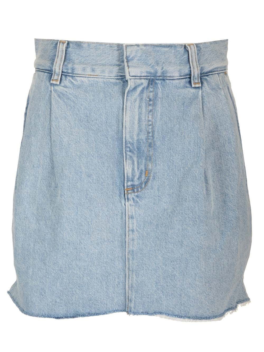 Agolde Mini Skirt "Becker" - Sky Blue