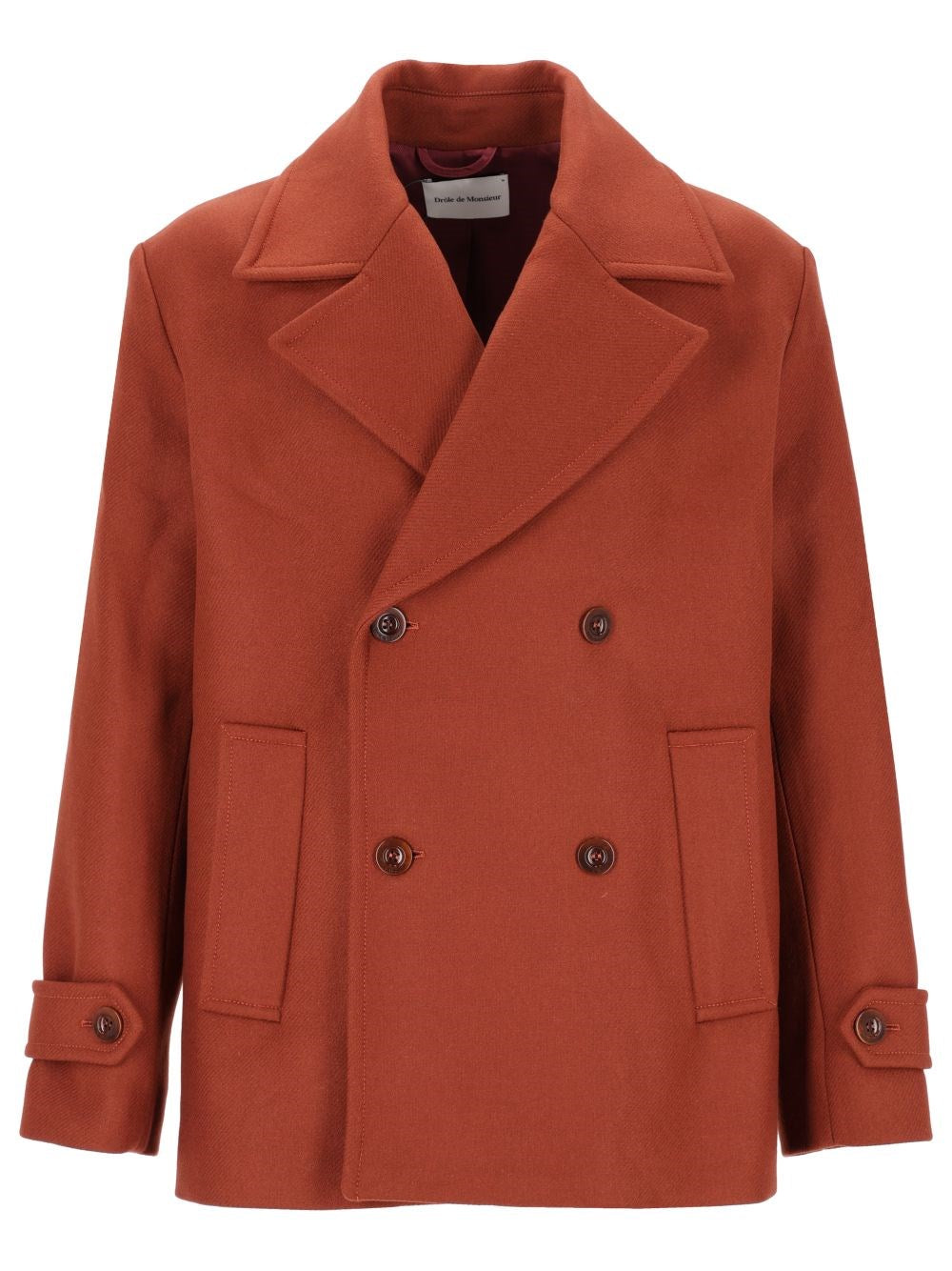 Drole De Monsieur Double-Breasted Caban - Red