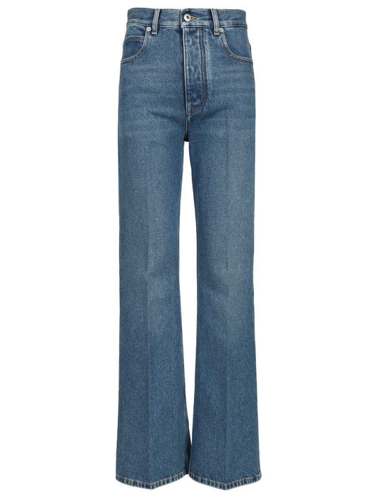 Bottega Veneta Flared Jeans In Medium Indigo - Blue