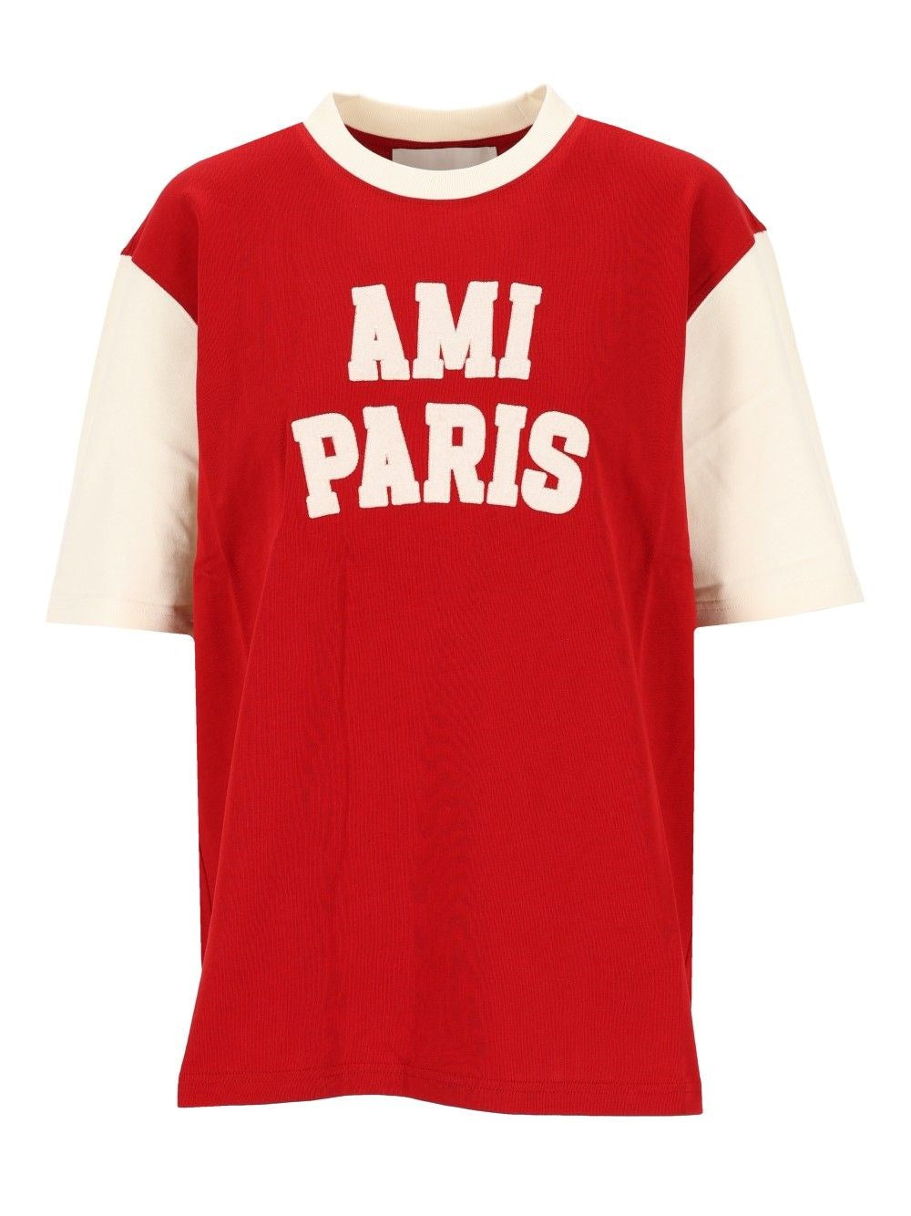 Ami T-Shirt Ami Paris In Heavy Jersey - Red