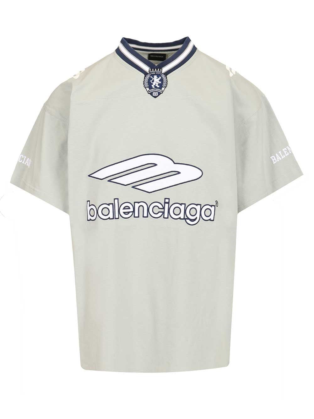 Balenciaga 3B Football T-Shirt - Grey