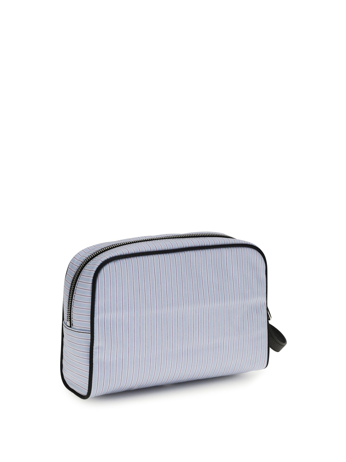 DOLCE & GABBANA Striped poplin and leather Handbag