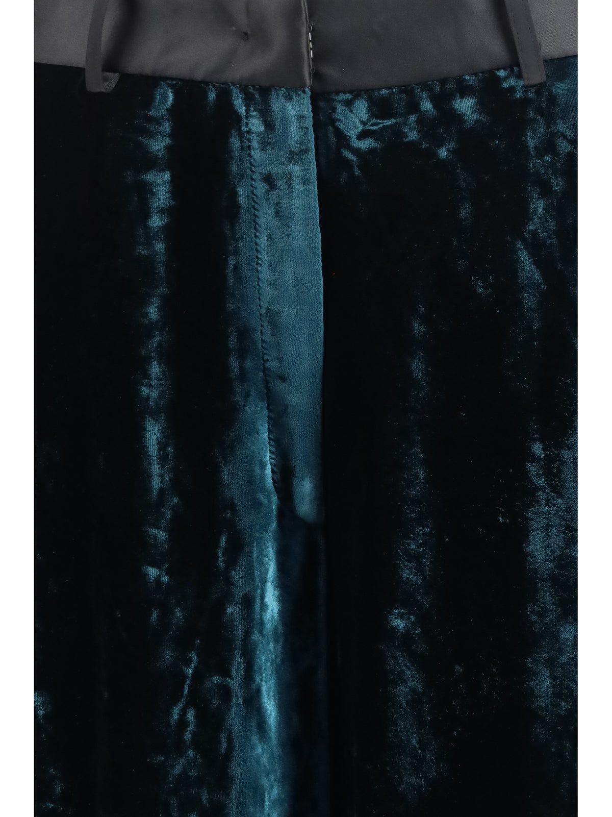 Forte_forte Moiré velvet tuxedo Pants - Woods