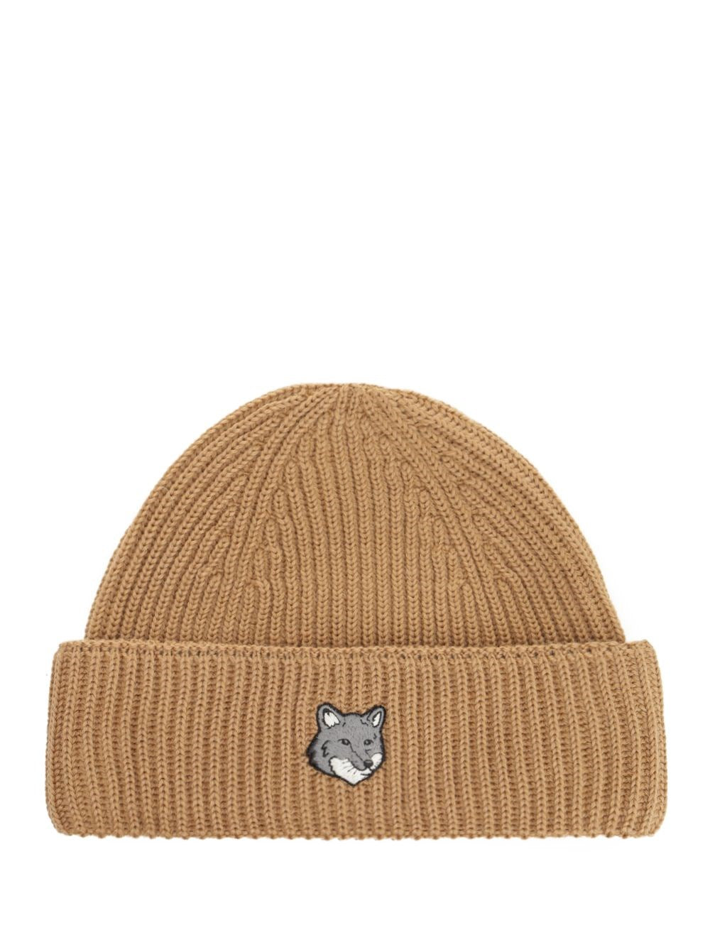 Maison Kitsuné Wool Cap - Brown