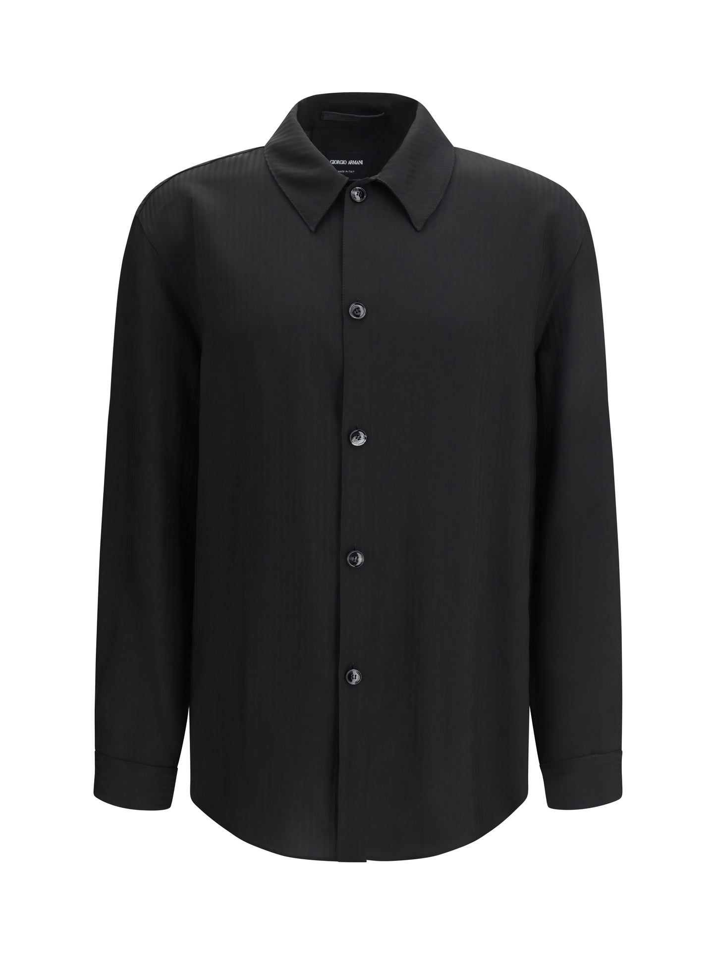 GIORGIO ARMANI Chevron viscose twill Shirt