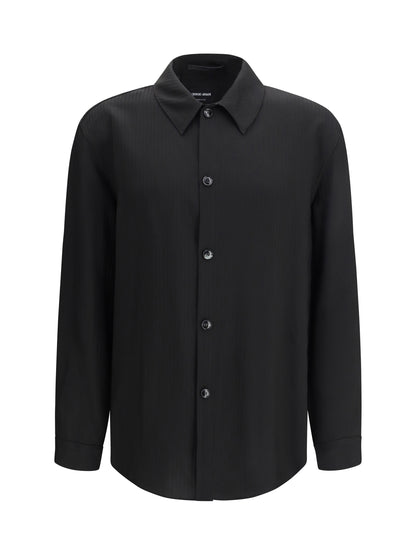 GIORGIO ARMANI Chevron viscose twill Shirt