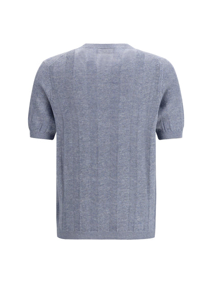 BRUNELLO CUCINELLI Short-sleeve knitted Top