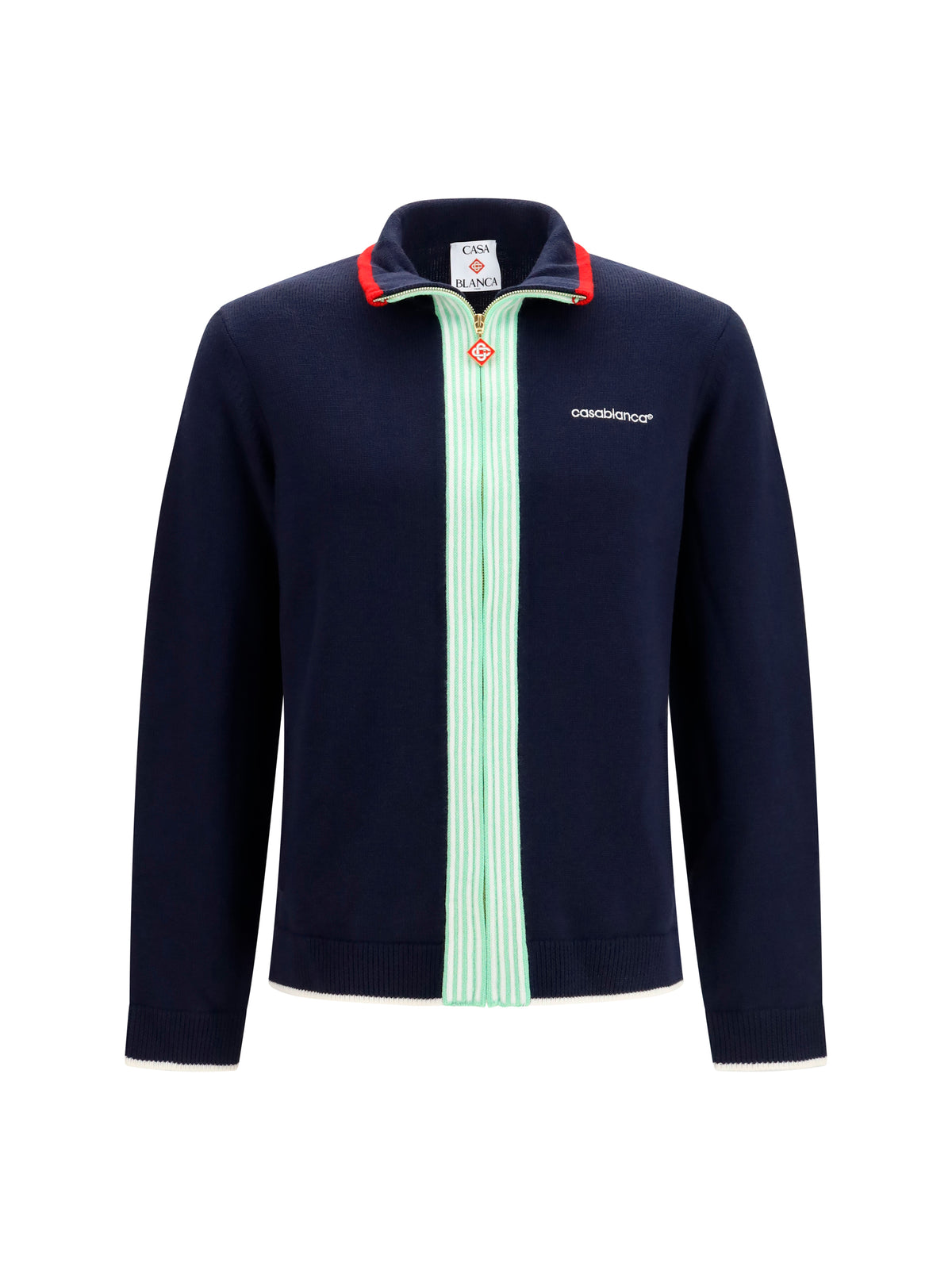 Casablanca merino wool Sports Jacket - Navy