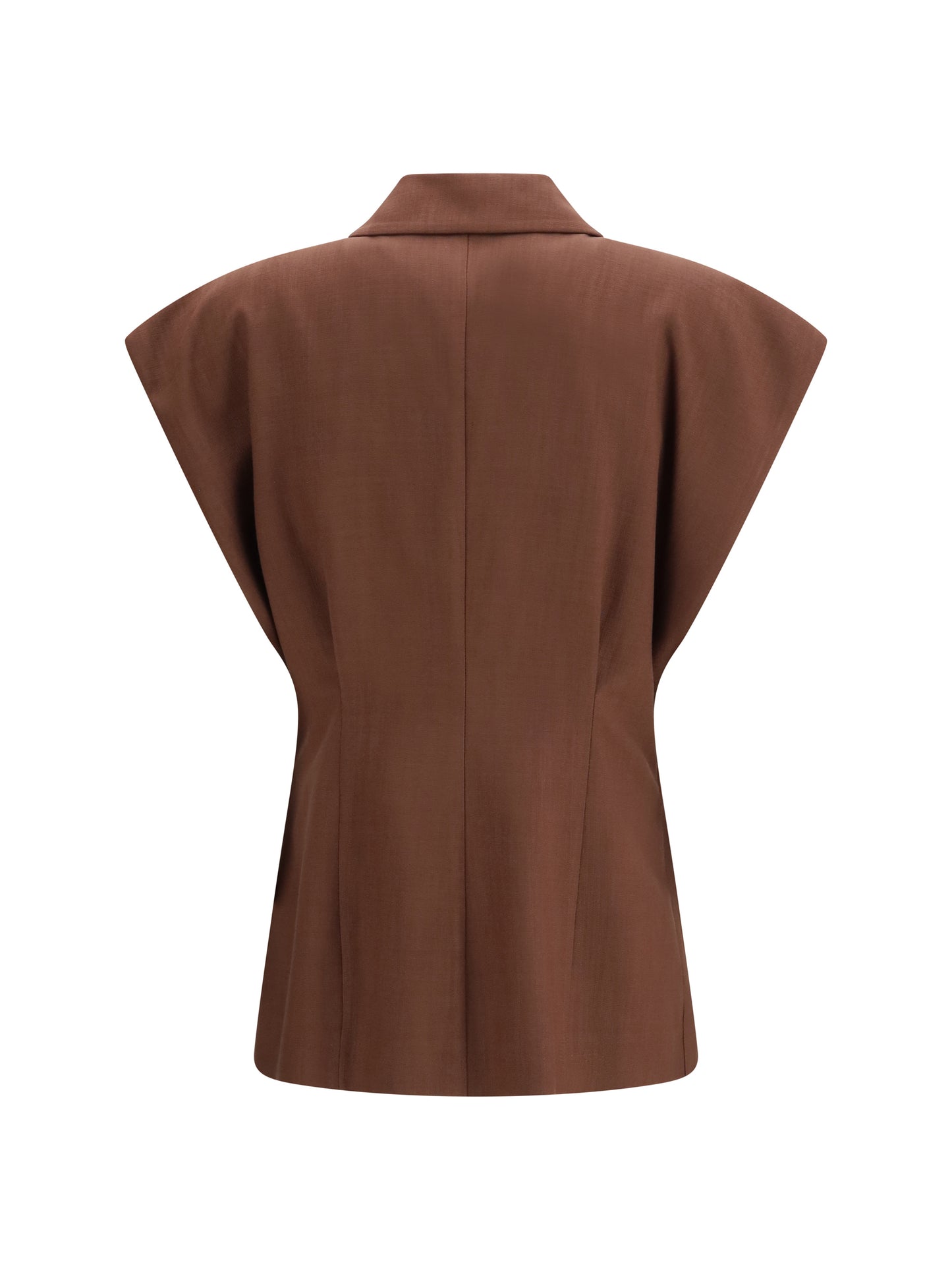 PINKO Rustic-effect sleeveless Jacket