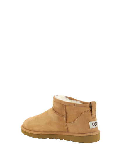 Ugg Classic Ultra Mini suede Boots - Chestnut