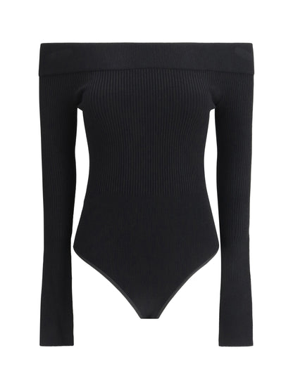 AlaïA off-shoulder Bodysuit - Noir Alaia