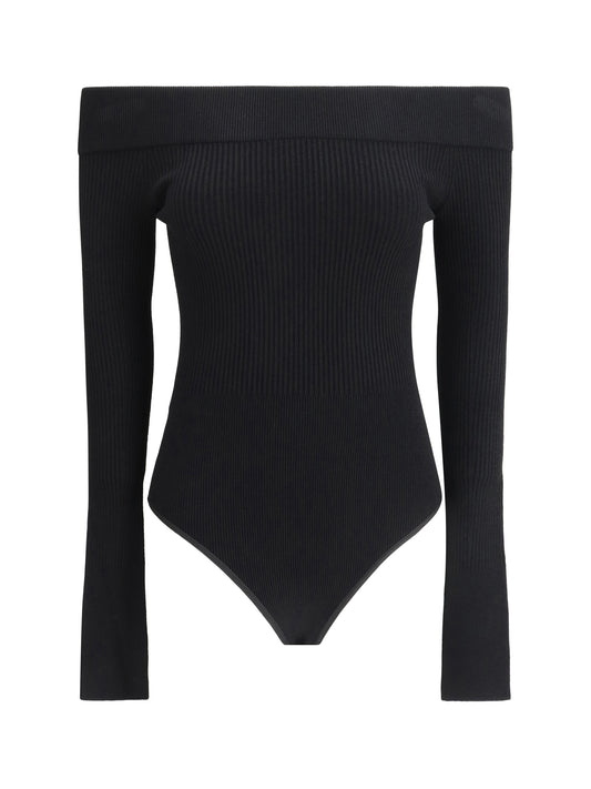 AlaïA off-shoulder Bodysuit - Noir Alaia