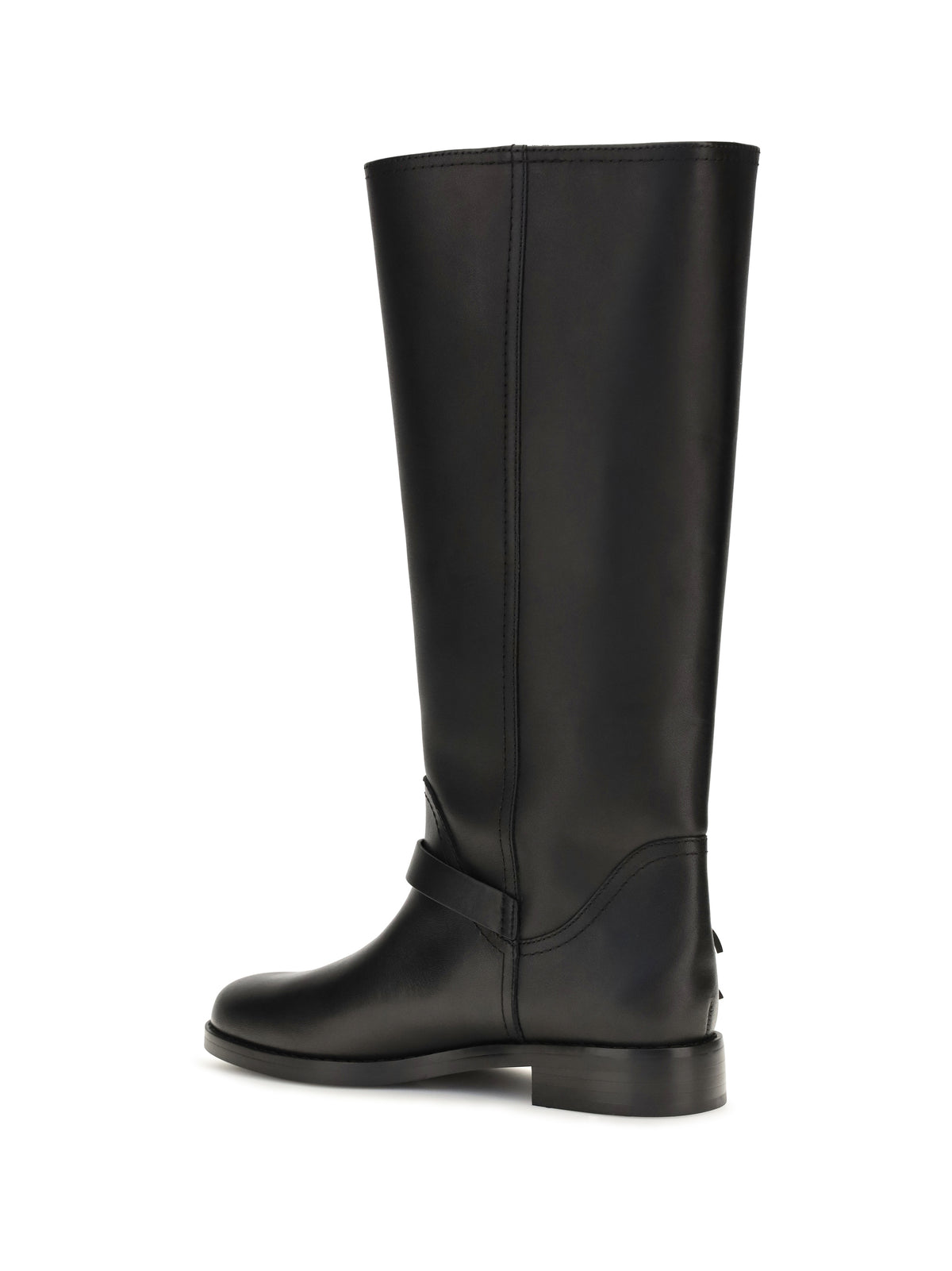 Pinko Leather Boots with buckle - Black