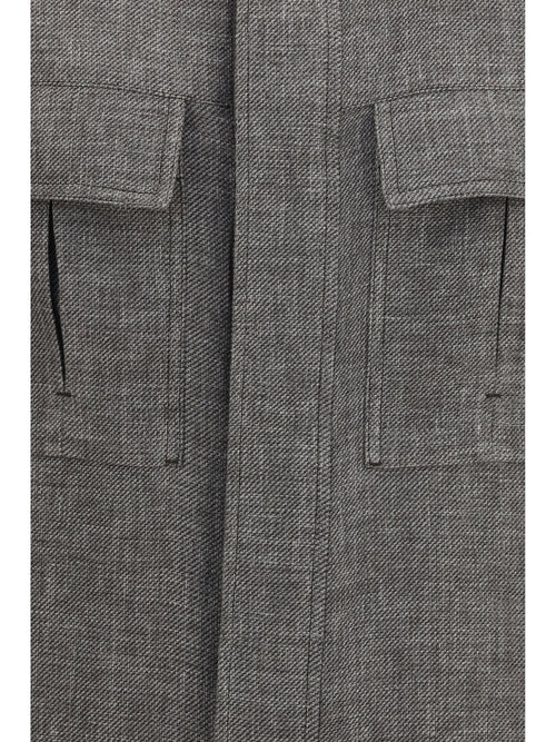 Zegna High-collar Shirt Jacket - 001