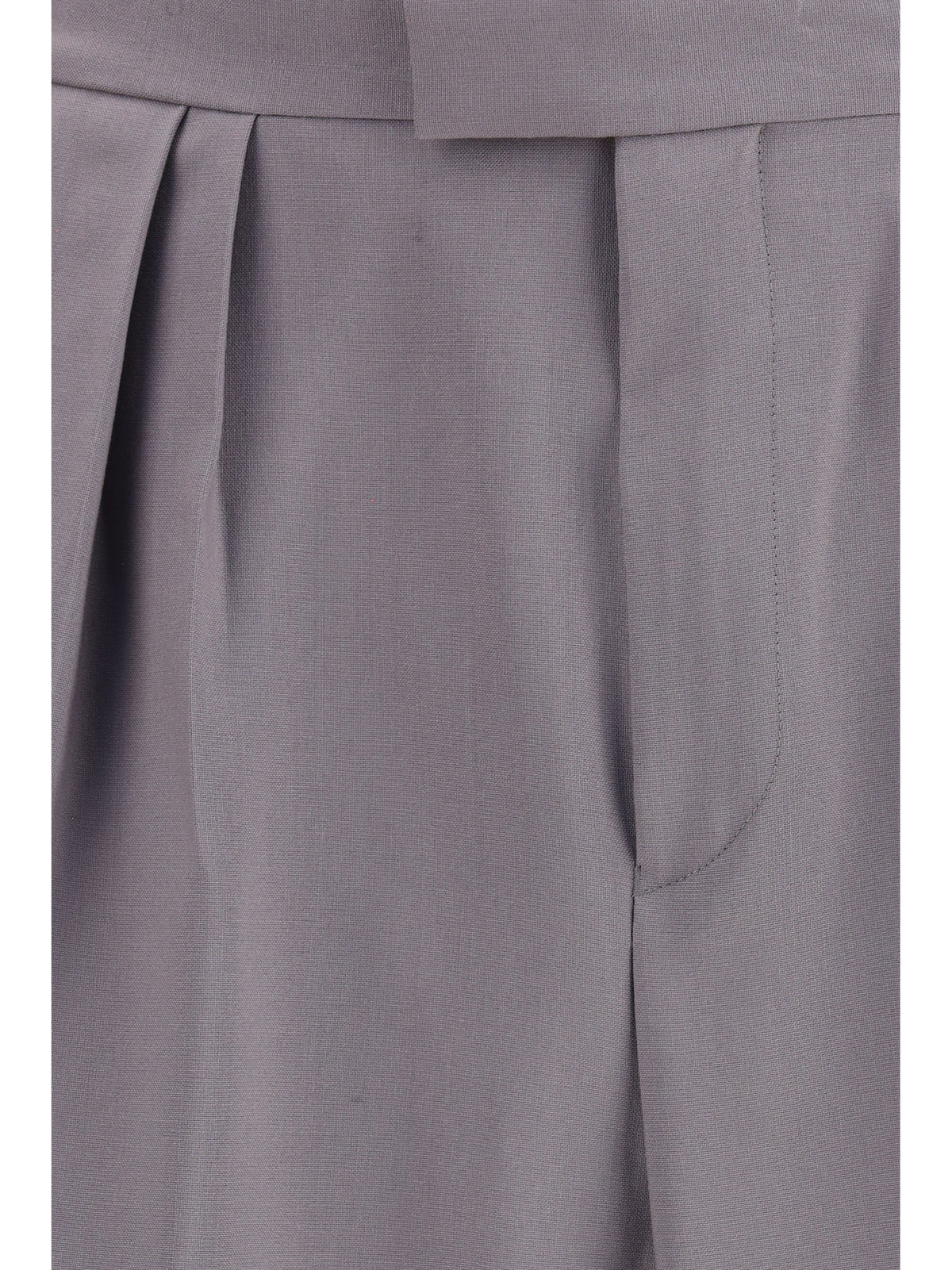 Dries Van Noten Preaches Bis in a wool and mohair Pants - Grey