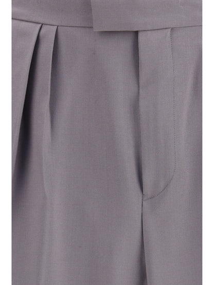 Dries Van Noten Preaches Bis in a wool and mohair Pants - Grey
