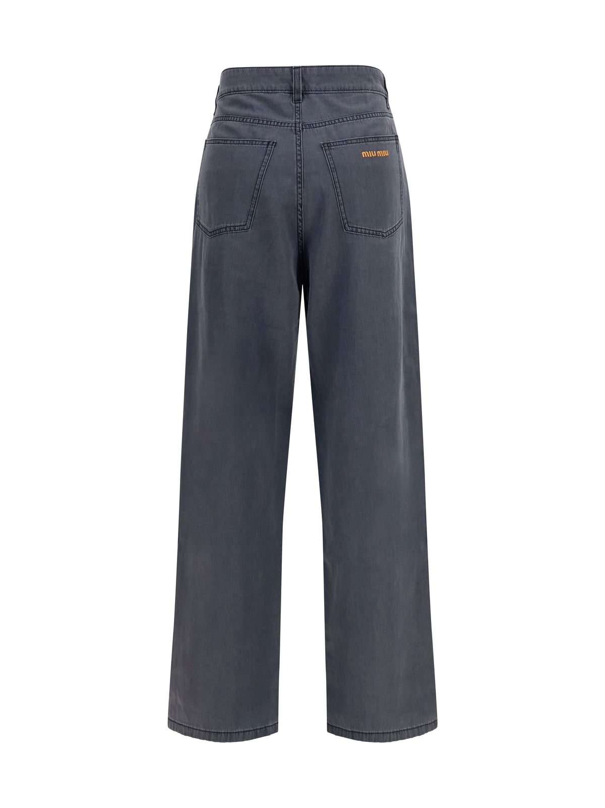 Miu Miu Cotton Jeans - Black