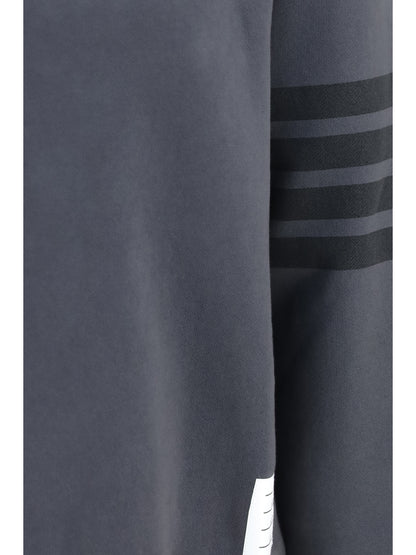 Thom Browne 4-Bar cotton crewneck Sweatshirt - Charcoal