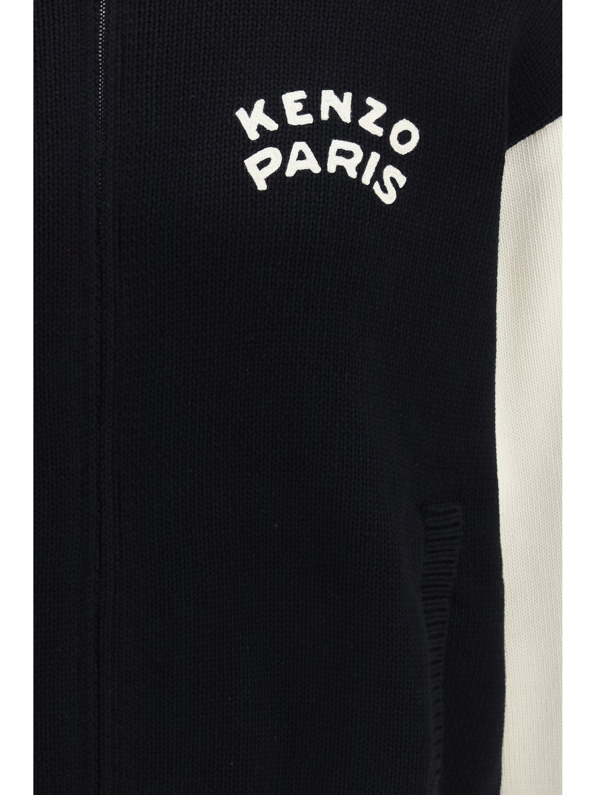 Kenzo Kenzo Paris Emblem Varsity Cardigan - Black