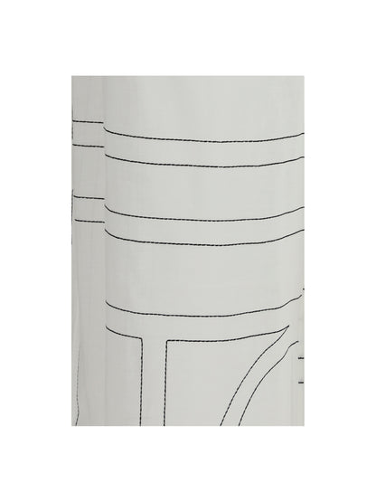 Toteme Monogram Pants - White/Black