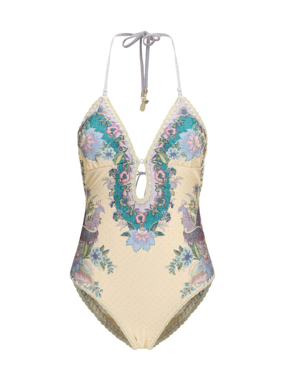 ZIMMERMANN Indra crochet detail One-Piece Swimsuit