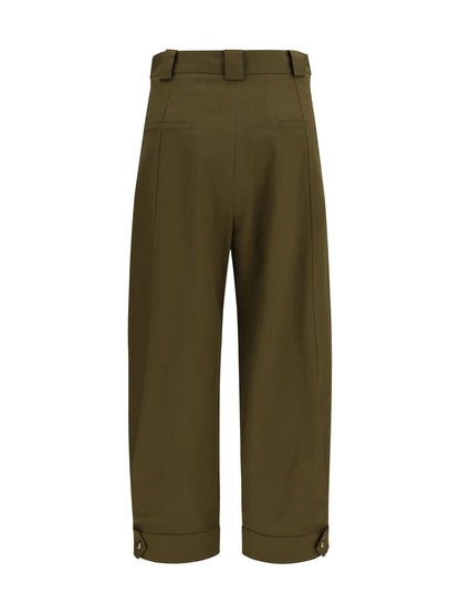 Max Mara Adorni cropped Pants - Khaki Dark